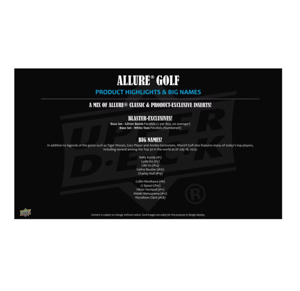 2026UpperDeckAllureGolfBlasterBox2.png 2026 Upper Deck Allure Golf Blaster 20-Box Case