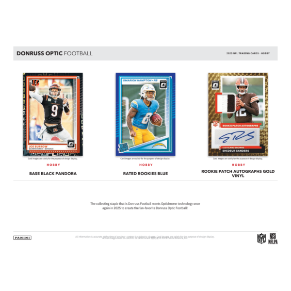 2025 Panini Donruss Optic Football Hobby 12 Box Case