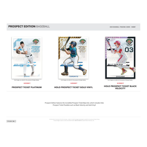 2025 Panini Prospect Edition Baseball Hobby Box